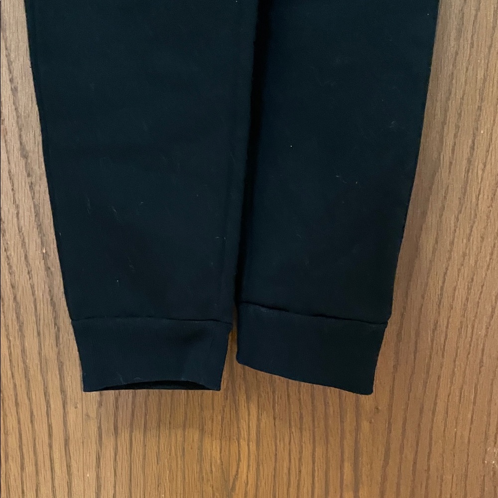 Cat & Jack UEC Size Large (10/12) Black Kids Sweatpants Joggers White Drawstring - Picture 4 of 8